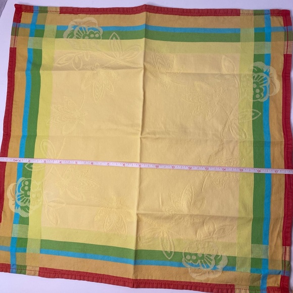 Fateba Lot Jacquard 1 Placemat 2 Napkins Made in Portugal 100% Cotton Bright. - Picture 4 of 8